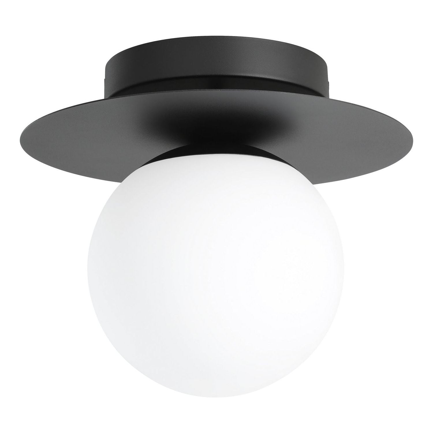 Eglo Canada - 205631A - One Light Semi Flush Mount - Arenales - Black