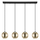 Eglo Canada - 39686A - Four Light Suspension - Lemorieta - Black