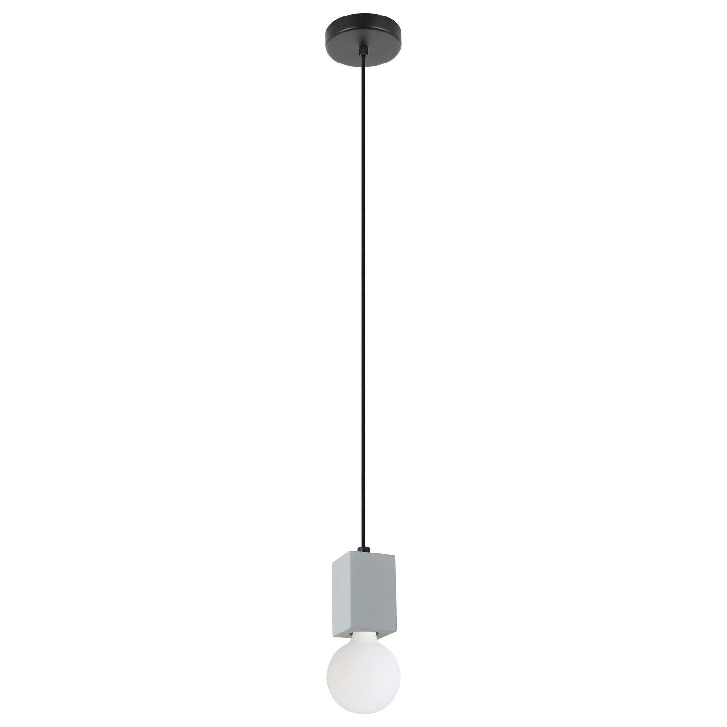 Eglo Canada - 43597A - One Light Suspension - Prestwick 3 - Black with Grey Concrete