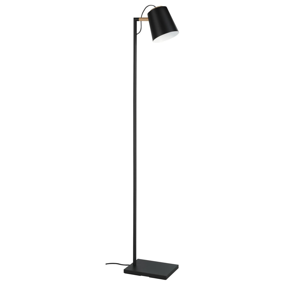 Eglo Canada - 43614A - One Light Floor Lamp - Lacey - Black & Wood