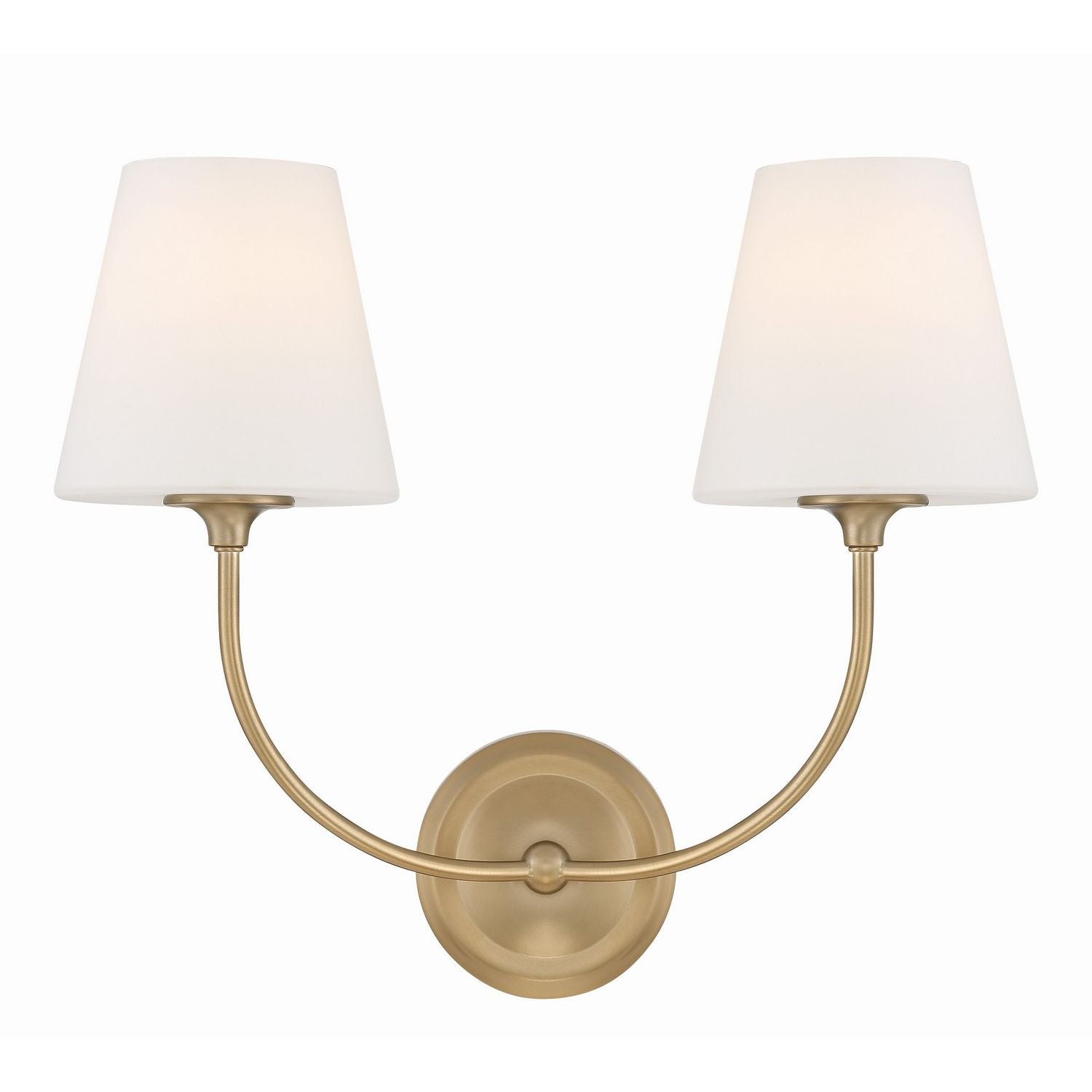 Crystorama - 2442-OP-VG - Two Light Wall Sconce - Sylvan - Vibrant Gold