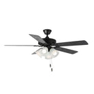 Maxim Lighting 89907FTBKWP Basic-Max Ceiling Fan in Black / Walnut / Pecan