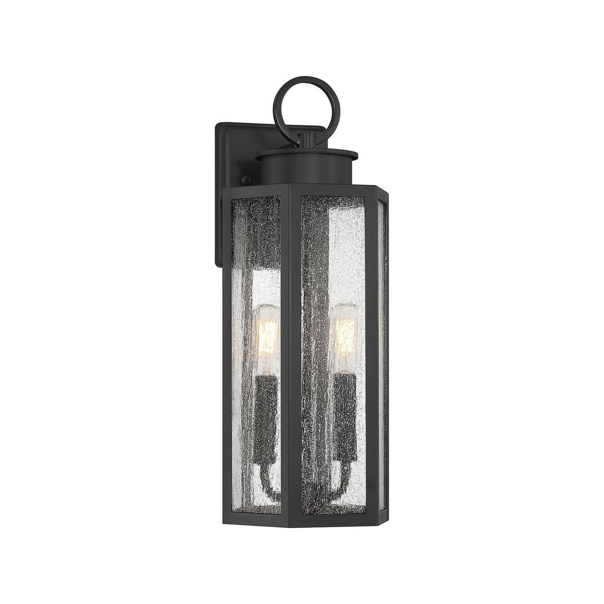 Lighting One E - V6-L5-5102-BK - Two Light Outdoor Wall Lantern - Hawthorne - Black