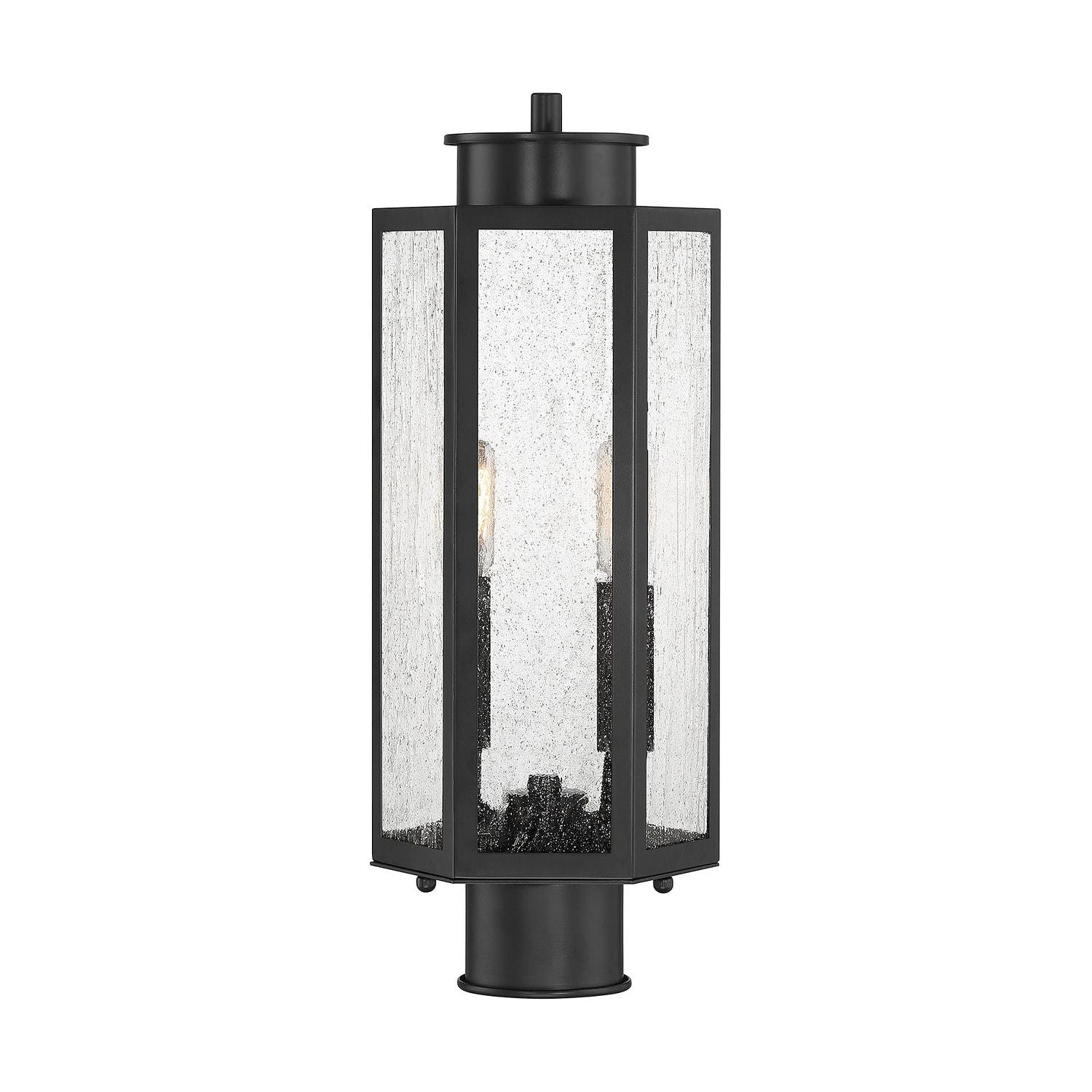 Lighting One E - V6-L5-5104-BK - Two Light Outdoor Post Lantern - Hawthorne - Black