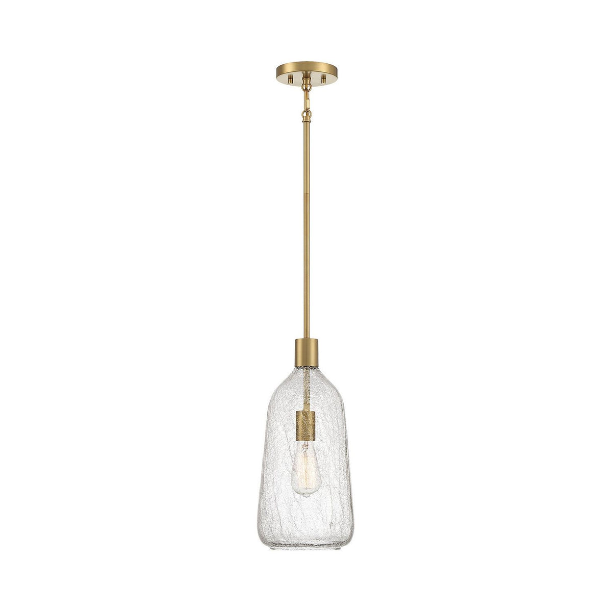 Lighting One E - V6-L7-4801-1-322 - One Light Pendant - Adair - Warm Brass