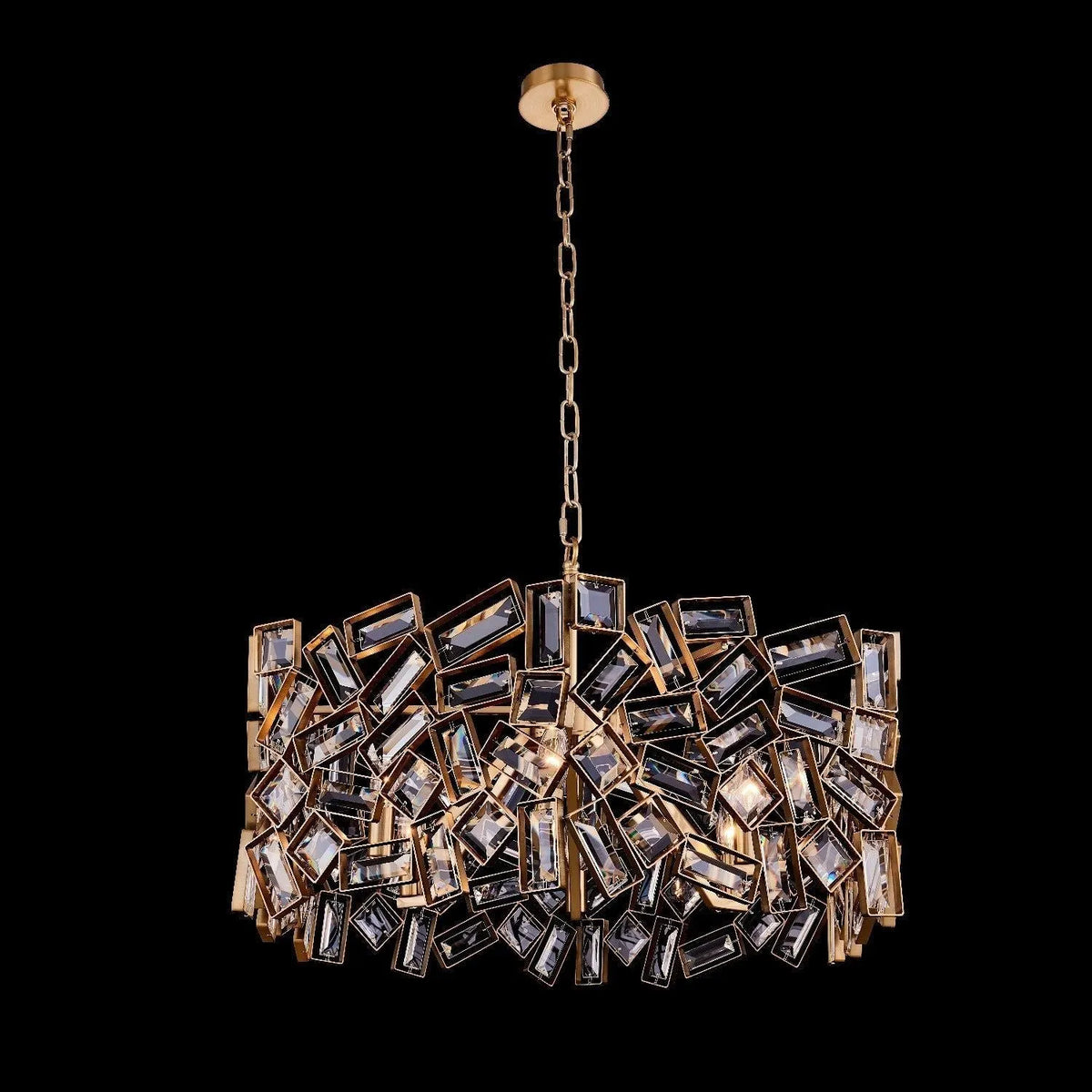 Allegri - 038155-044-FR001 - Six Light Pendant - Inclanta - Winter Brass