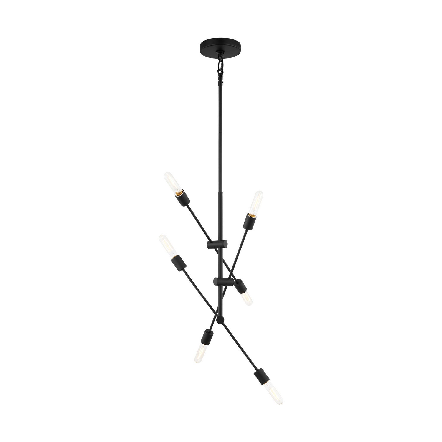 Visual Comfort Studio Canada - 3100506-112 - Six Light Chandelier - Axis - Midnight Black