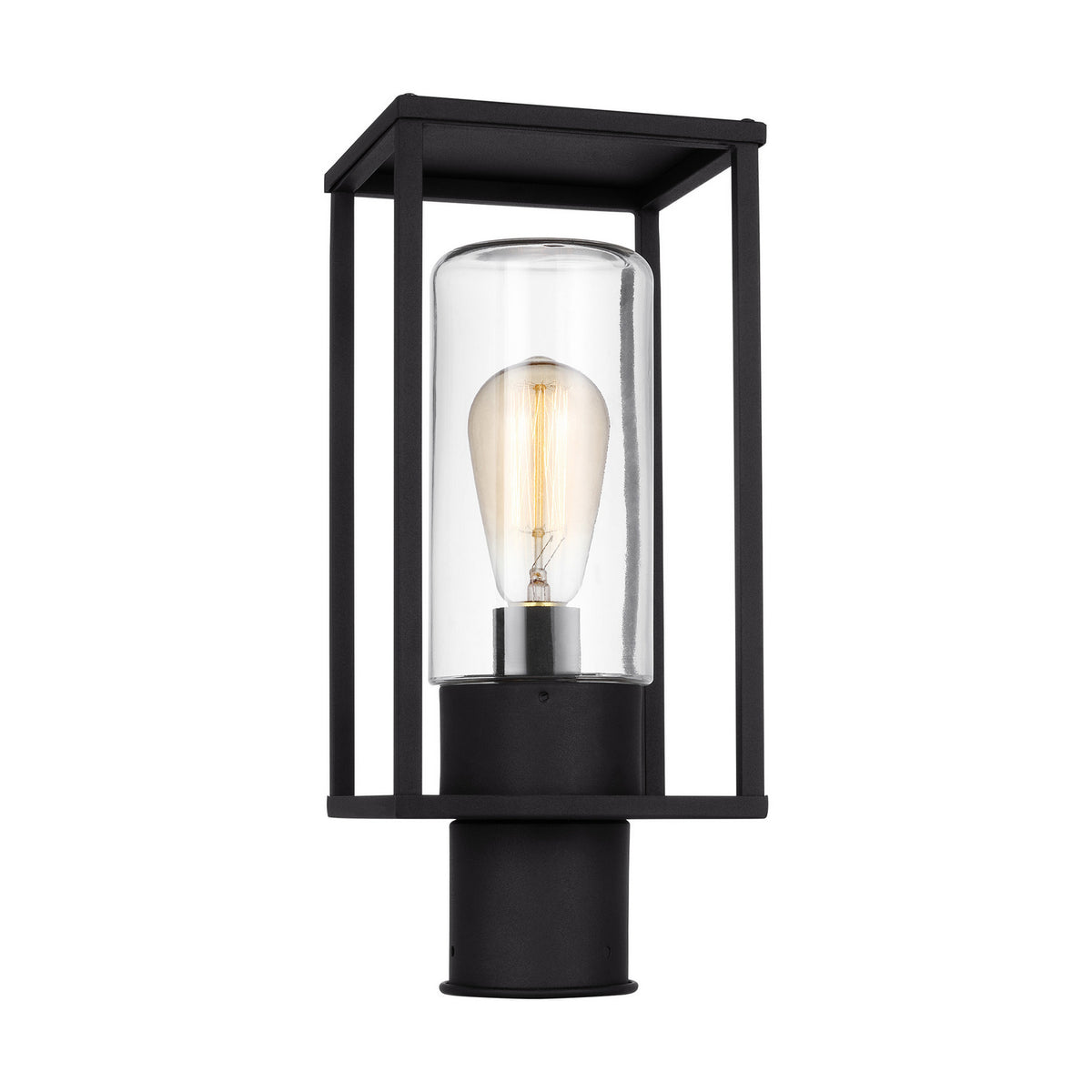Visual Comfort Studio Canada - 8231101-12 - One Light Outdoor Post Lantern - Vado - Black