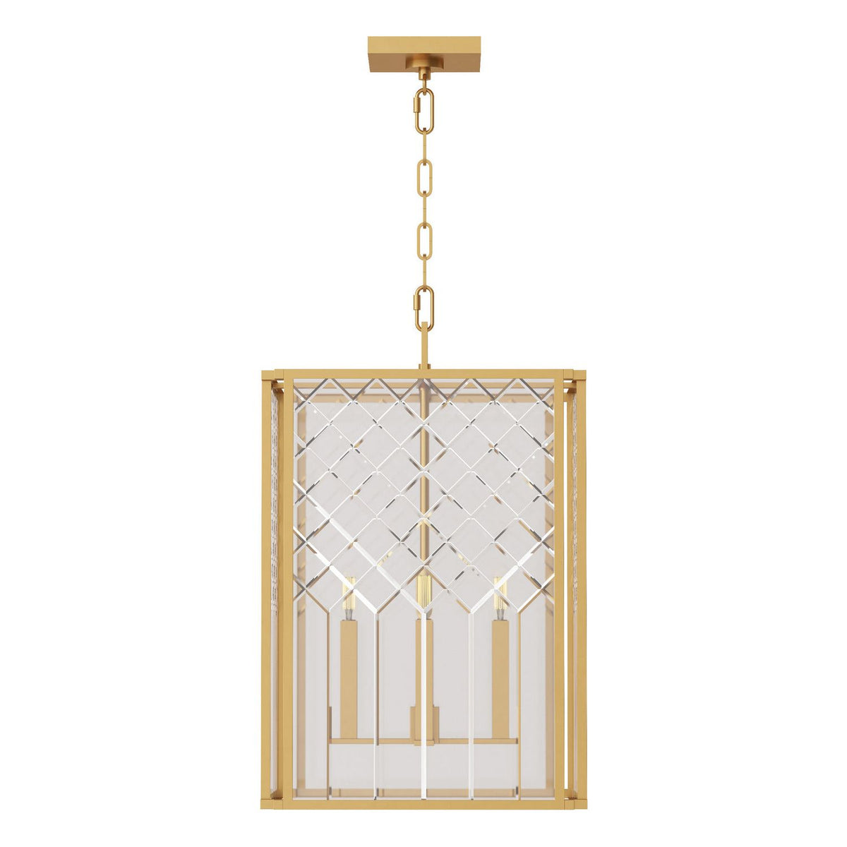 Visual Comfort Studio Canada - AC1144BBS - Four Light Pendant - Erro - Burnished Brass