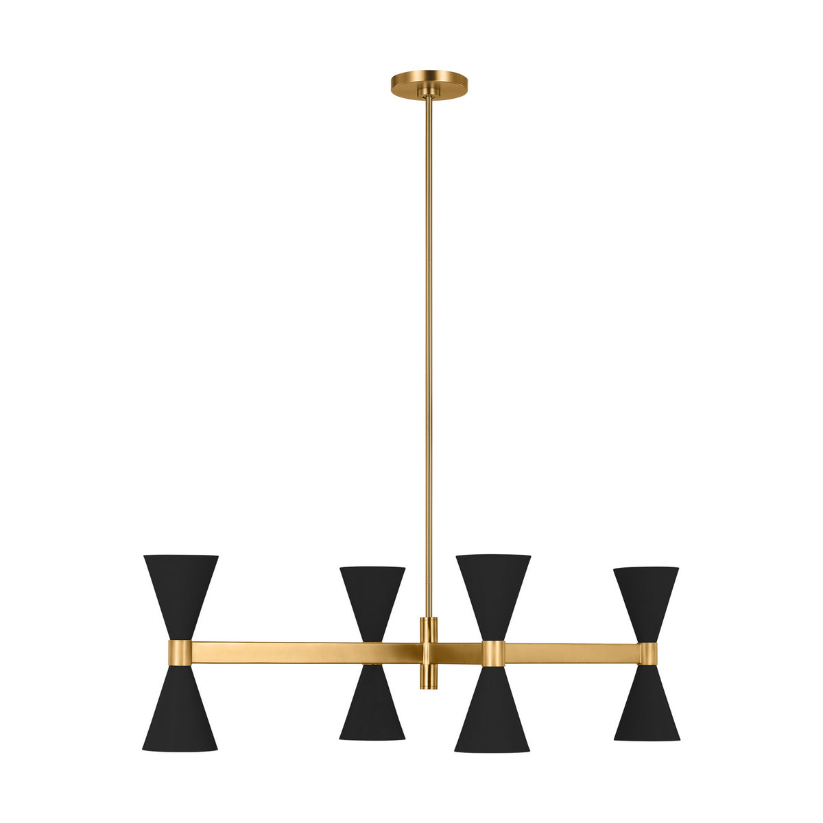 Visual Comfort Studio Canada - AEC1068MBK - Eight Light Chandelier - Albertine - Midnight Black