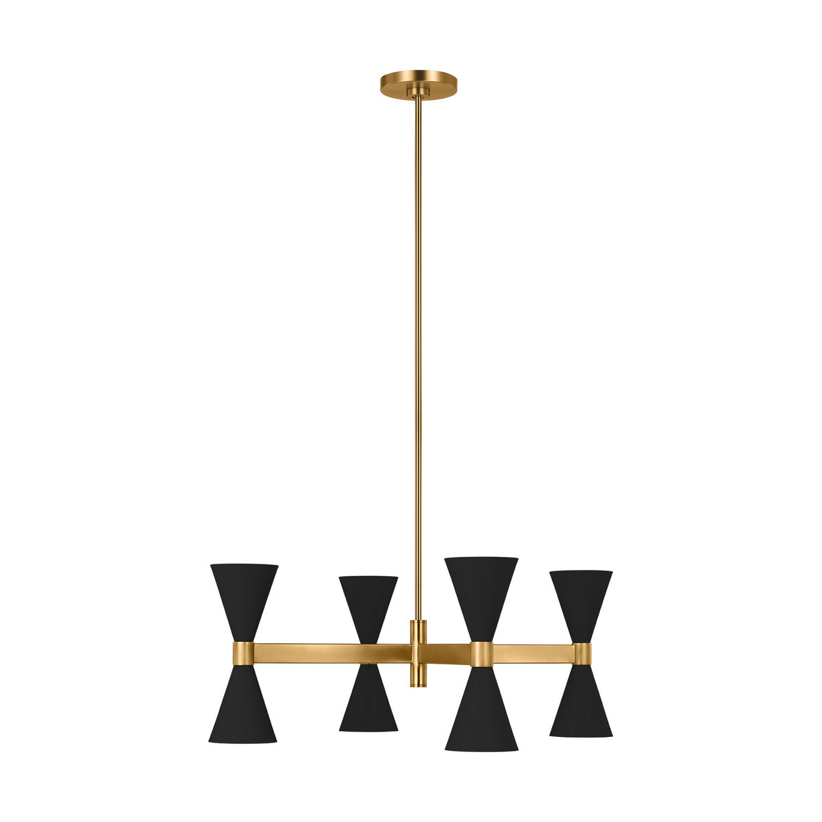Visual Comfort Studio Canada - AEC1078MBK - Eight Light Chandelier - Albertine - Midnight Black