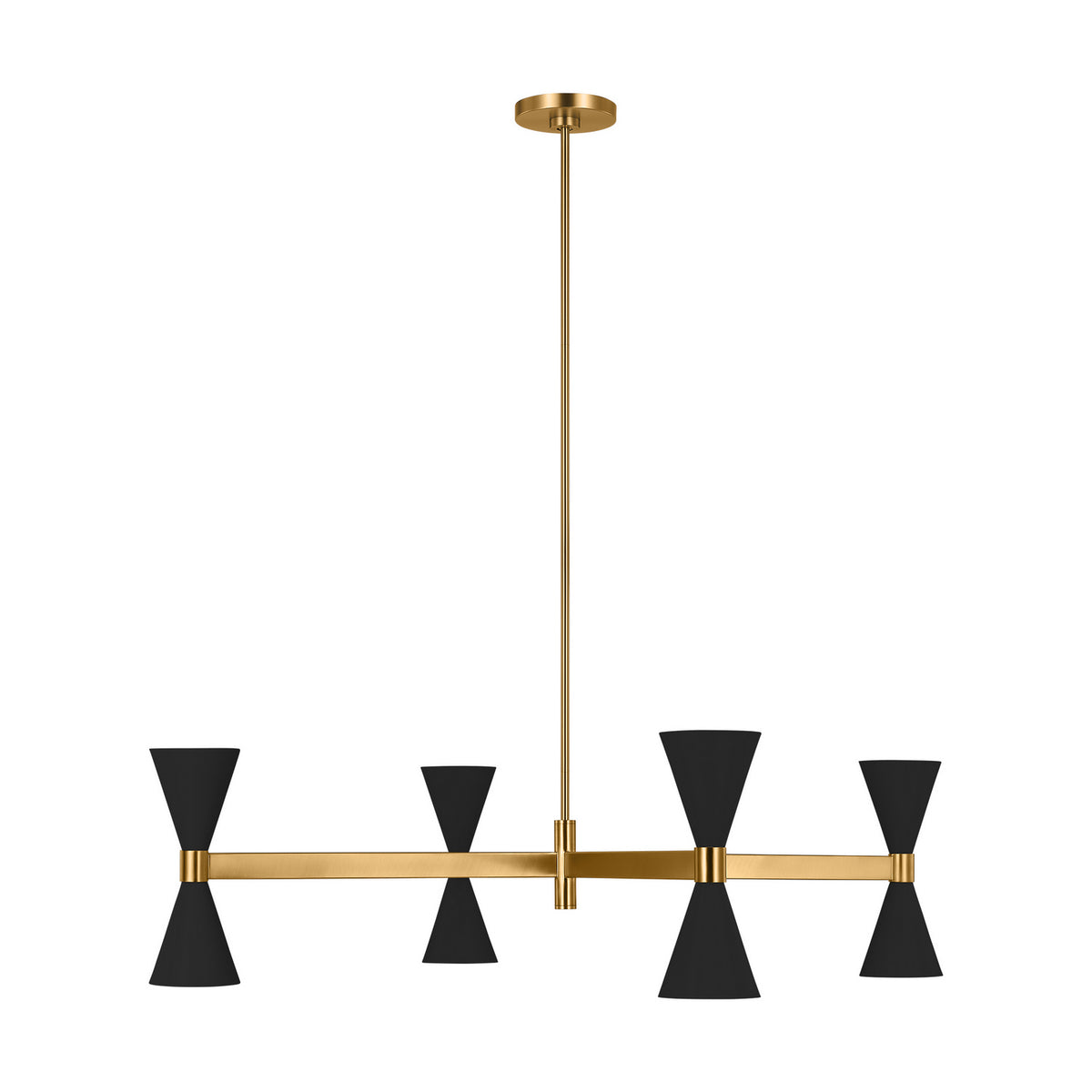 Visual Comfort Studio Canada - AEC1088MBK - Eight Light Chandelier - Albertine - Midnight Black
