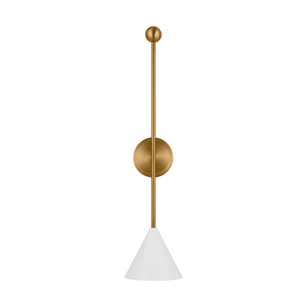 Visual Comfort Studio Canada - AEW1041MWTBBS - One Light Bath Fixture - Cosmo - Matte White and Burnished Brass