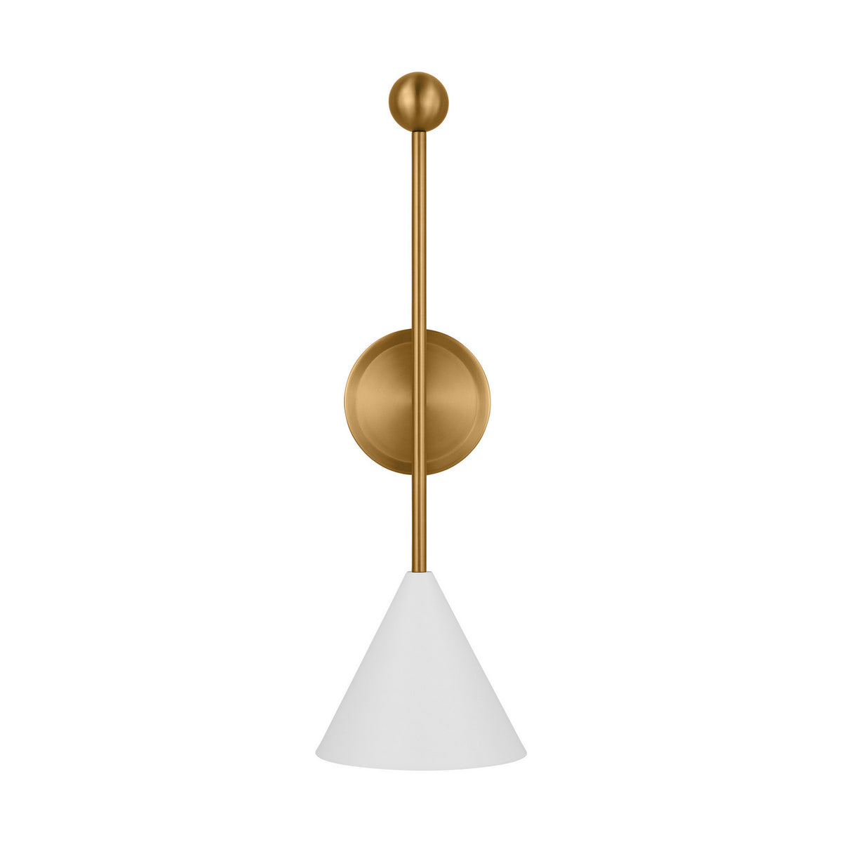 Visual Comfort Studio Canada - AEW1051MWTBBS - One Light Bath Fixture - Cosmo - Matte White and Burnished Brass