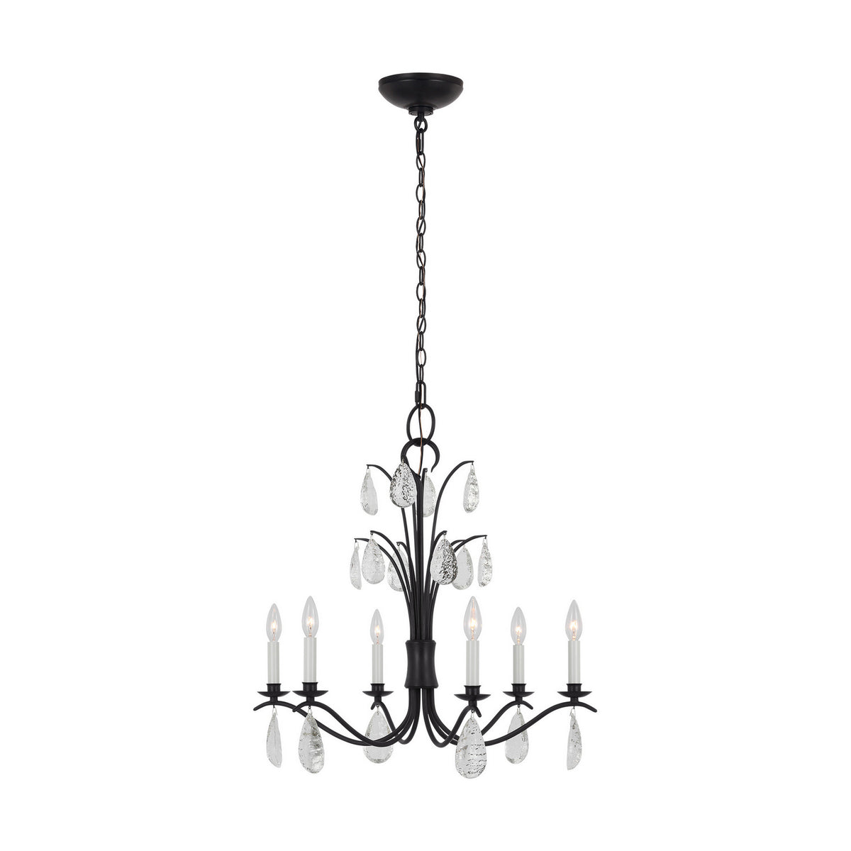 Visual Comfort Studio Canada - CC1616AI - Six Light Chandelier - Shannon - Aged Iron