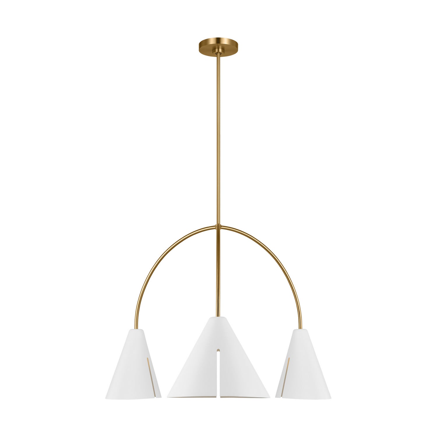 Visual Comfort Studio Canada - KC1113MBKBBS-L1 - LED Chandelier - Cambre - Midnight Black and Burnished Brass