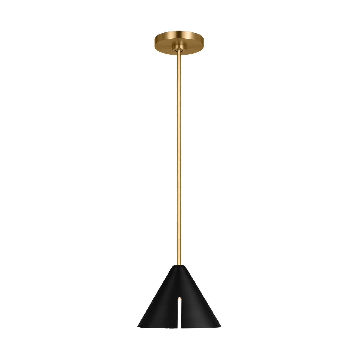 Visual Comfort Studio Canada - KP1121MBKBBS-L1 - LED Pendant - Cambre - Midnight Black and Burnished Brass