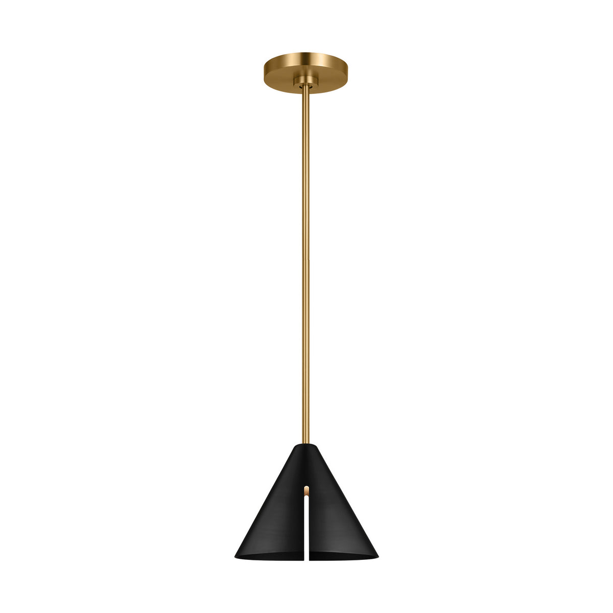 Visual Comfort Studio Canada - KP1131MBKBBS-L1 - LED Pendant - Cambre - Midnight Black and Burnished Brass