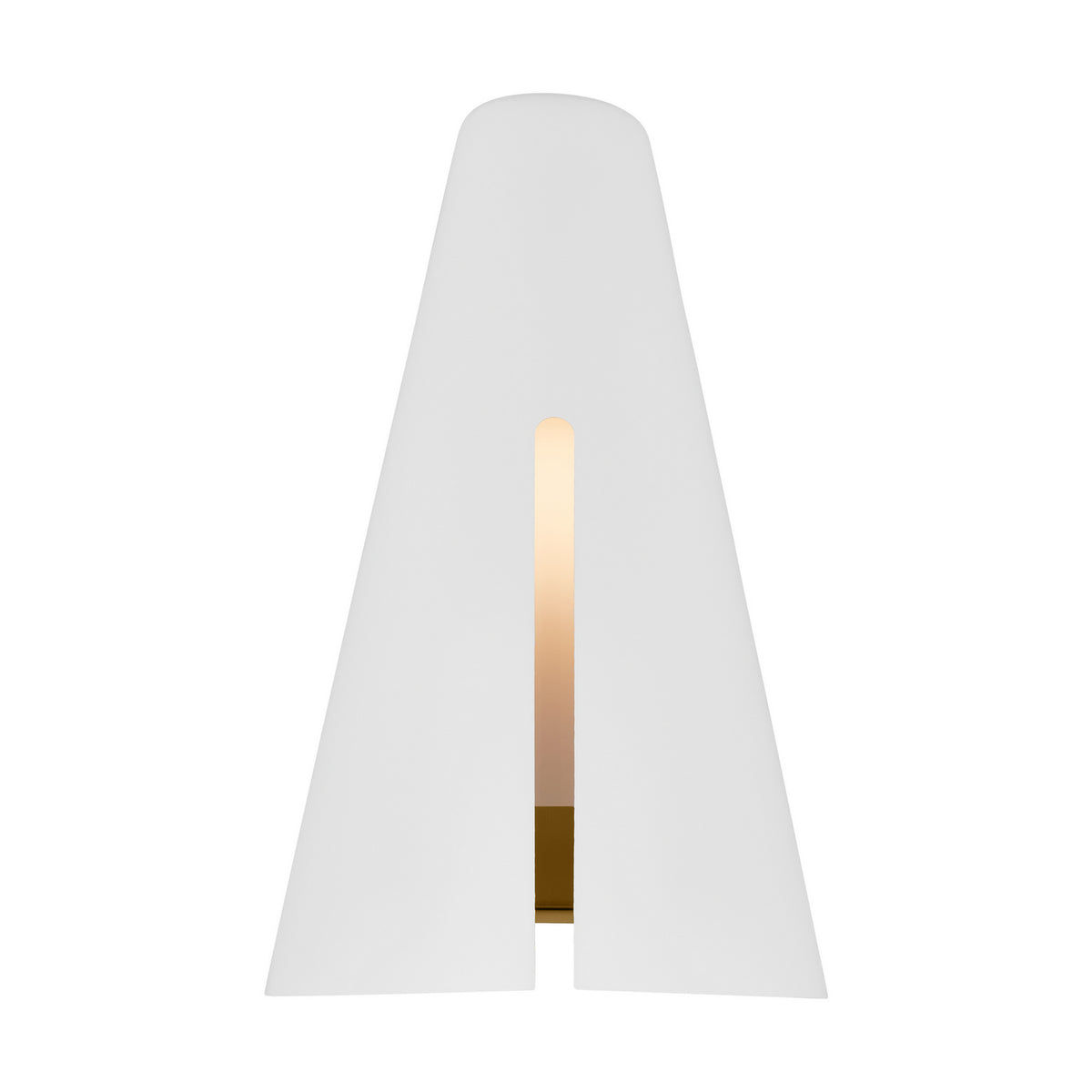 Visual Comfort Studio Canada - KW1141MWTBBS-L1 - LED Wall Sconce - Cambre - Matte White and Burnished Brass