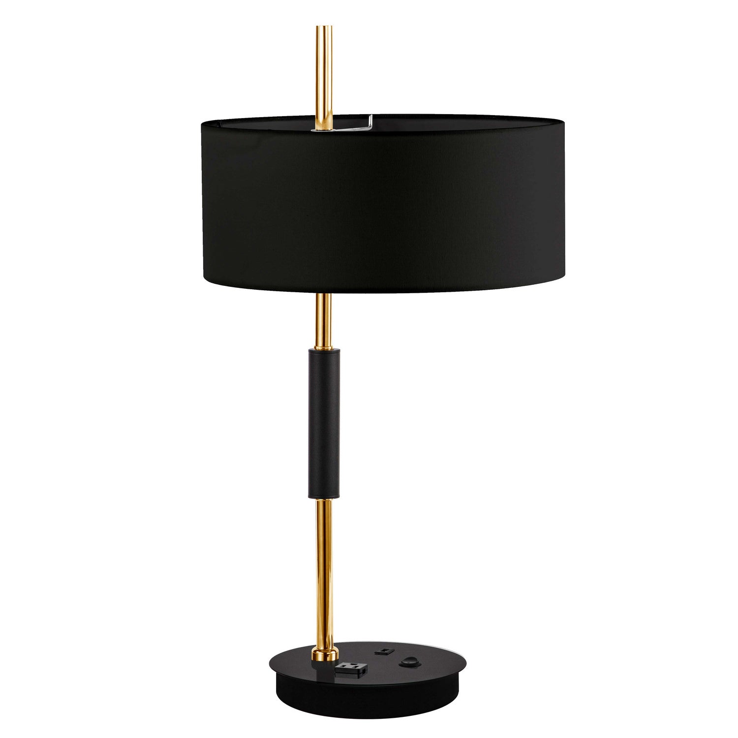 Dainolite Canada - FTG-261T-MB-AGB-BK - One Light Table Lamp - Fitzgerald - Aged Brass