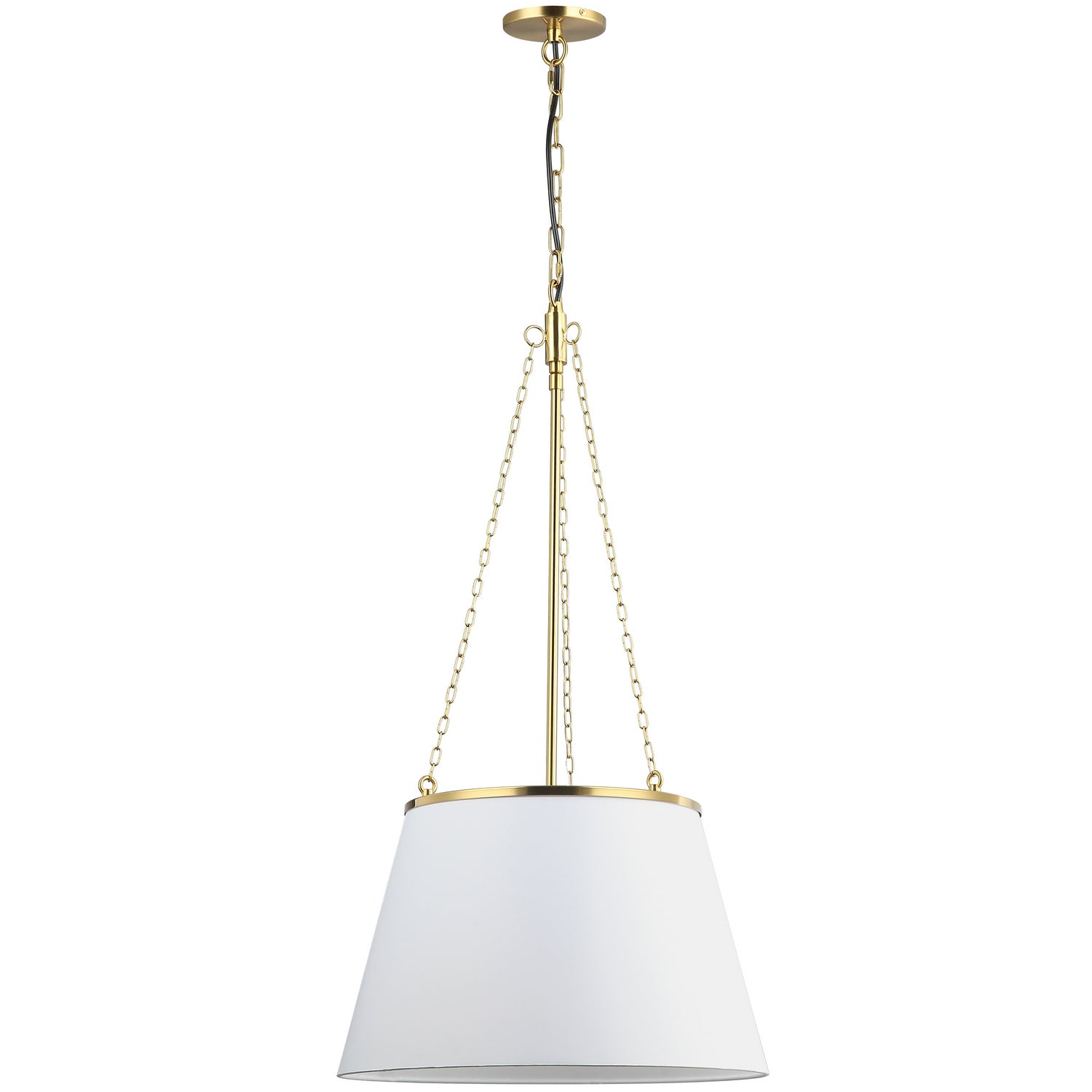 Dainolite Canada - PLY-181P-AGB-WH - One Light Pendant - Plymouth - White