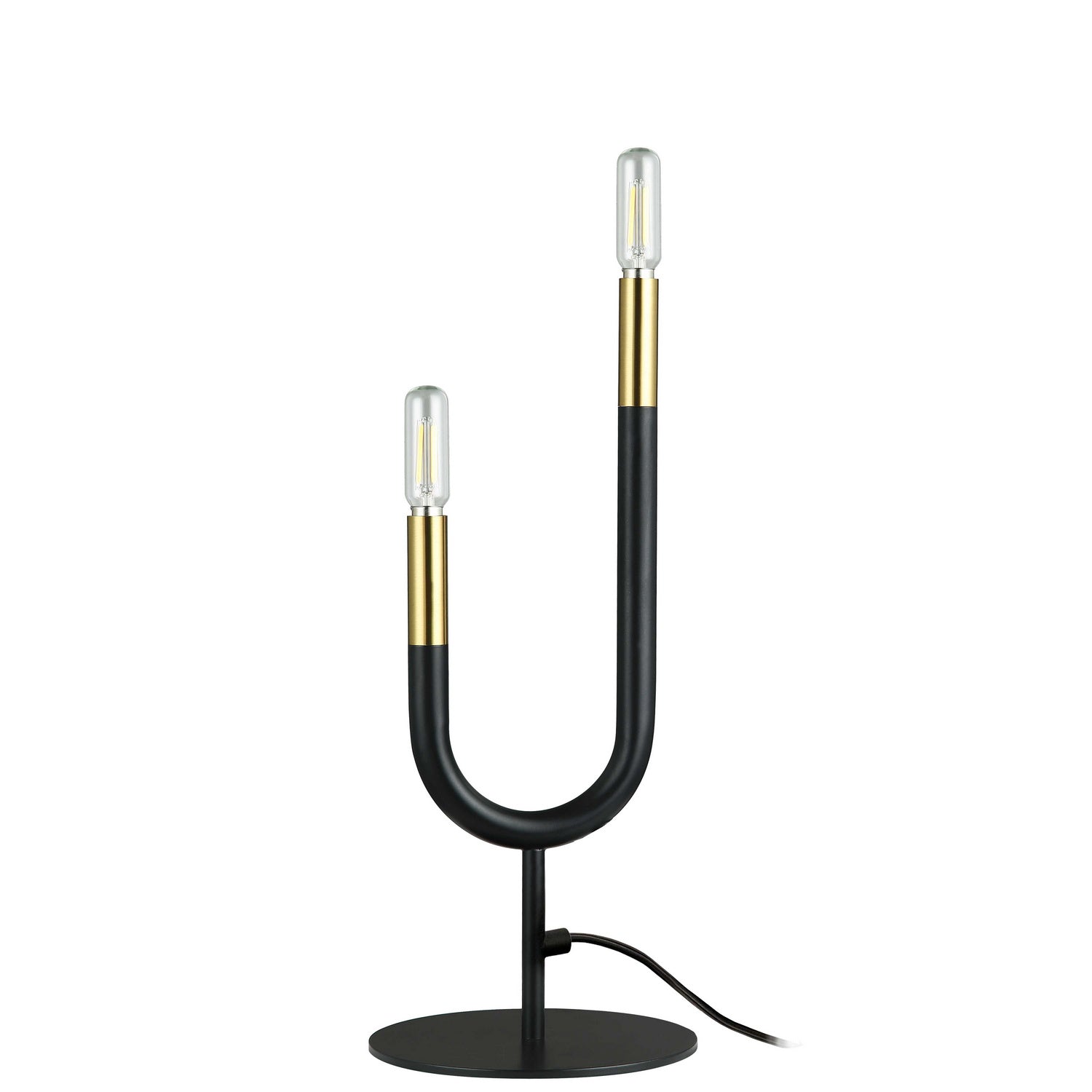 Dainolite Canada - WAN-172T-MB-AGB - Two Light Table Lamp - Wand - Matte Black