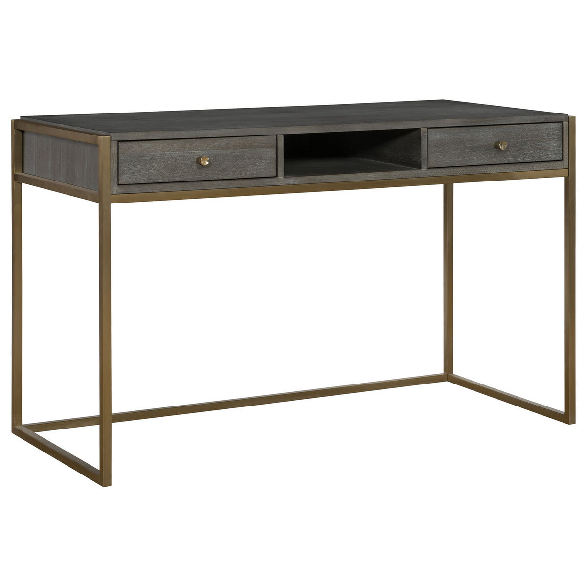 Uttermost - 25201 - Desk - Taja - Stainless Steel
