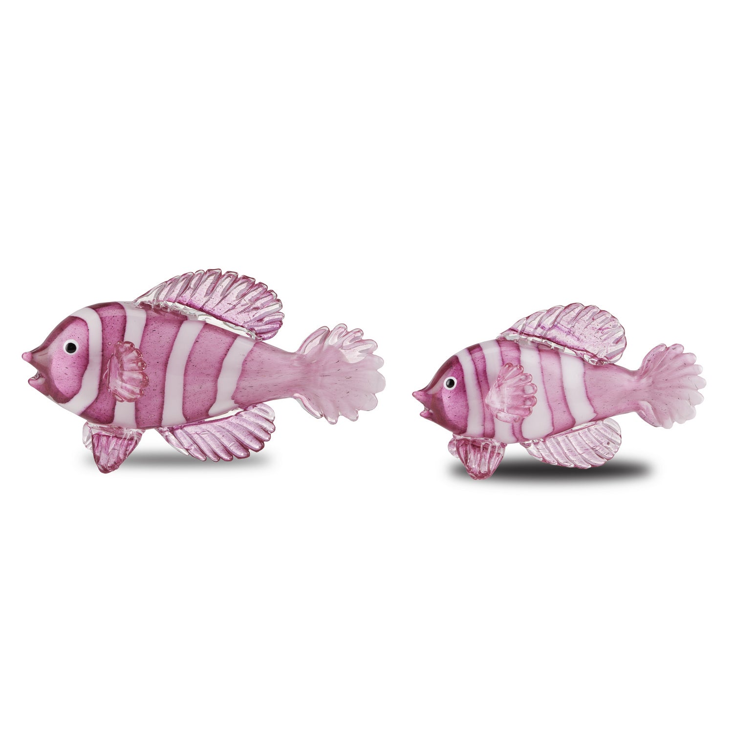 Currey and Company - 1200-0563 - Fish Set of 2 - Rialto - Pink/White