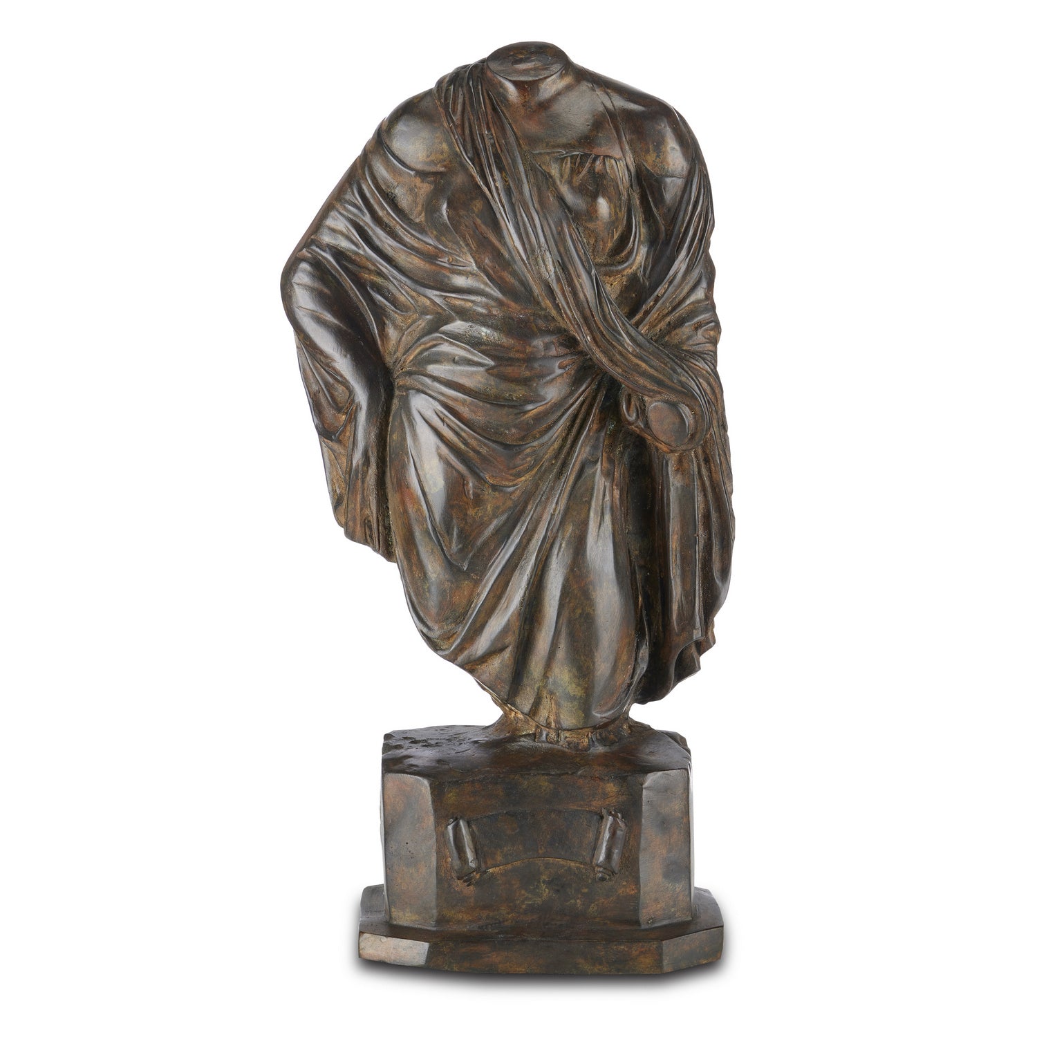 Currey and Company - 1200-0599 - Object - Greek Female - Antique Bronze