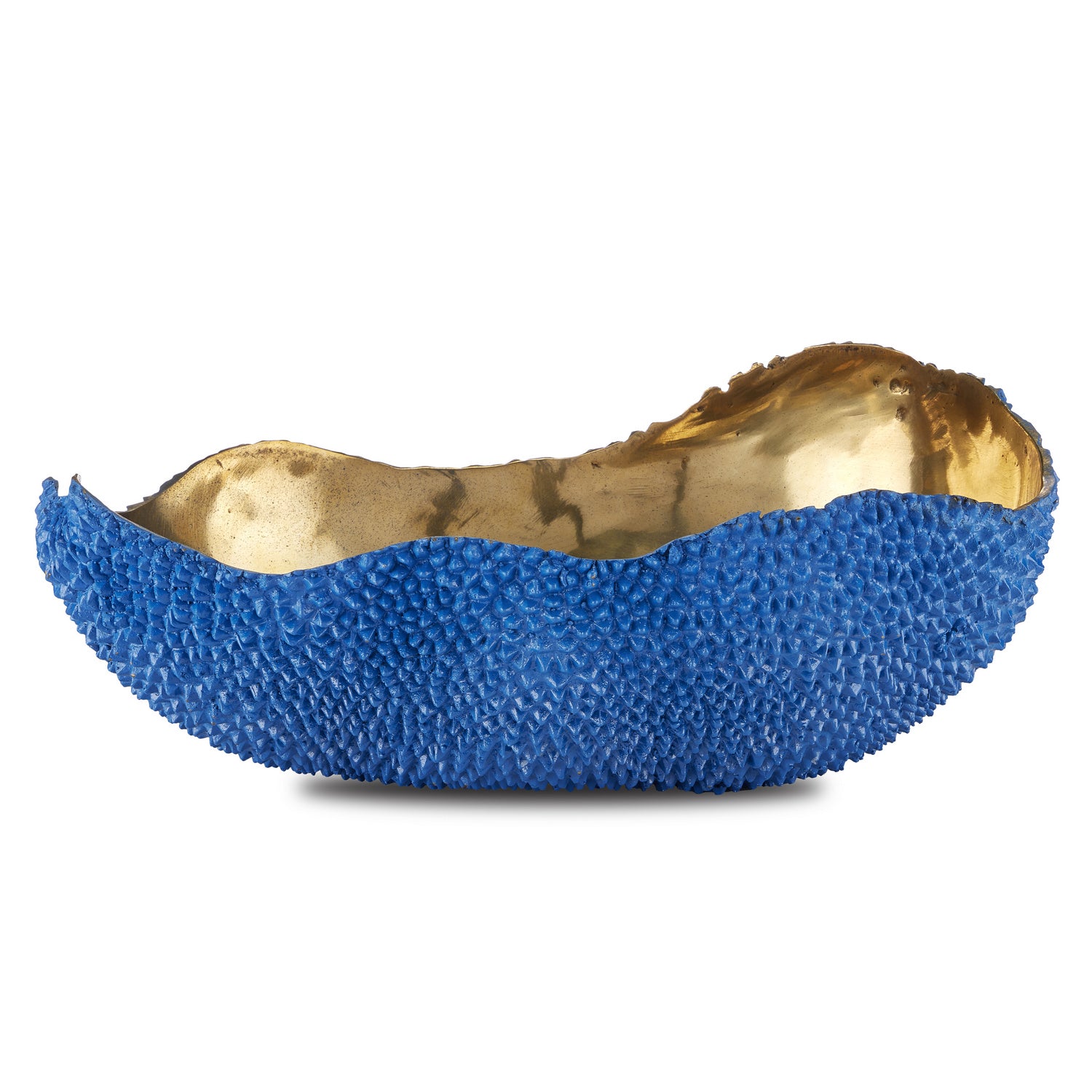 Currey and Company - 1200-0601 - Bowl - Jackfruit - Blue/Gold