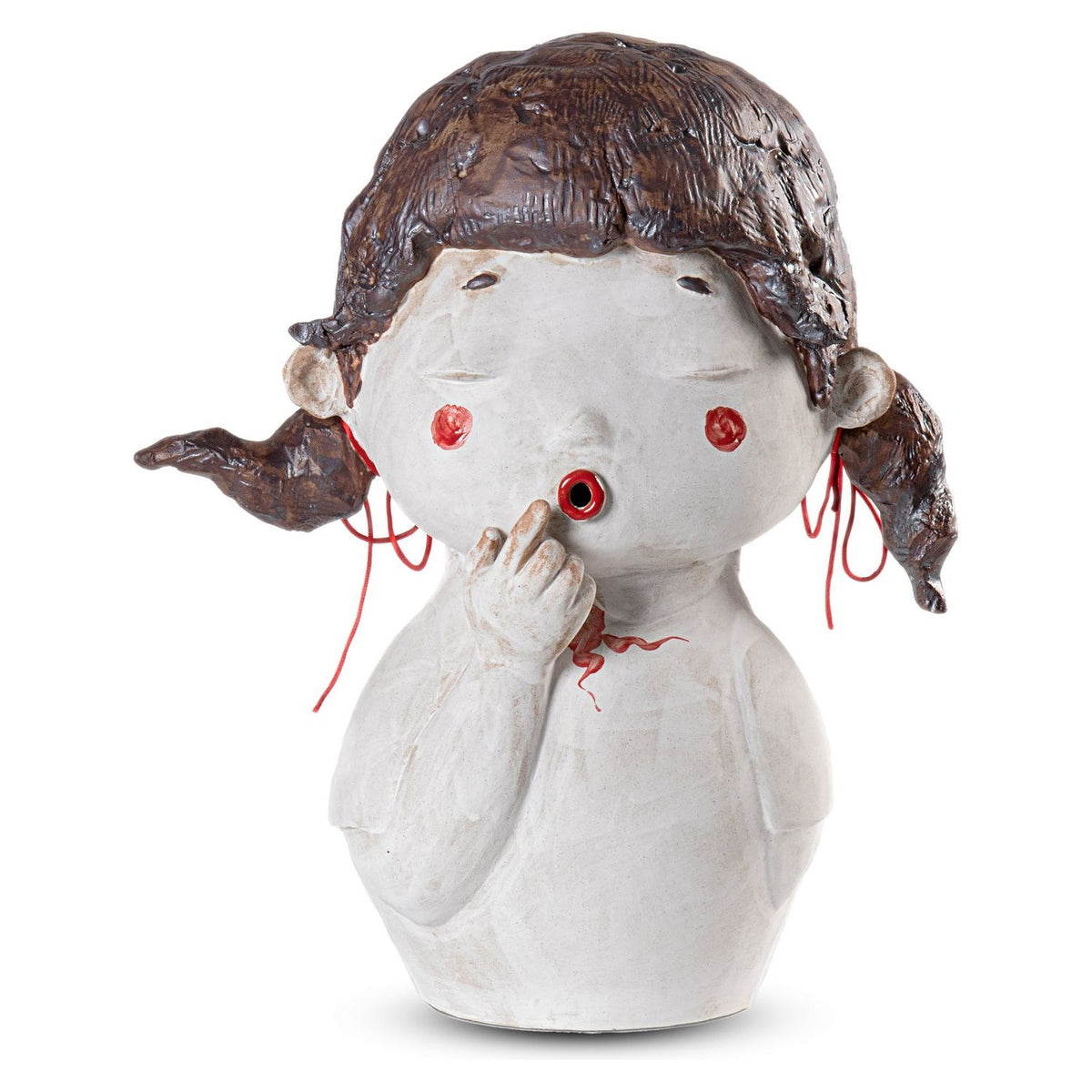 Currey and Company - 1200-0602 - Businesswoman - Successful - White/Brown/Red