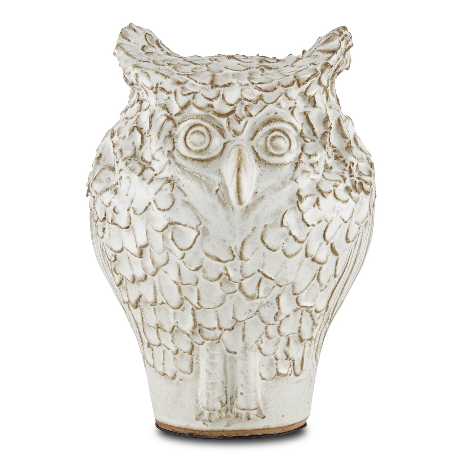Currey and Company - 1200-0624 - Owl - Minerva - Milky White