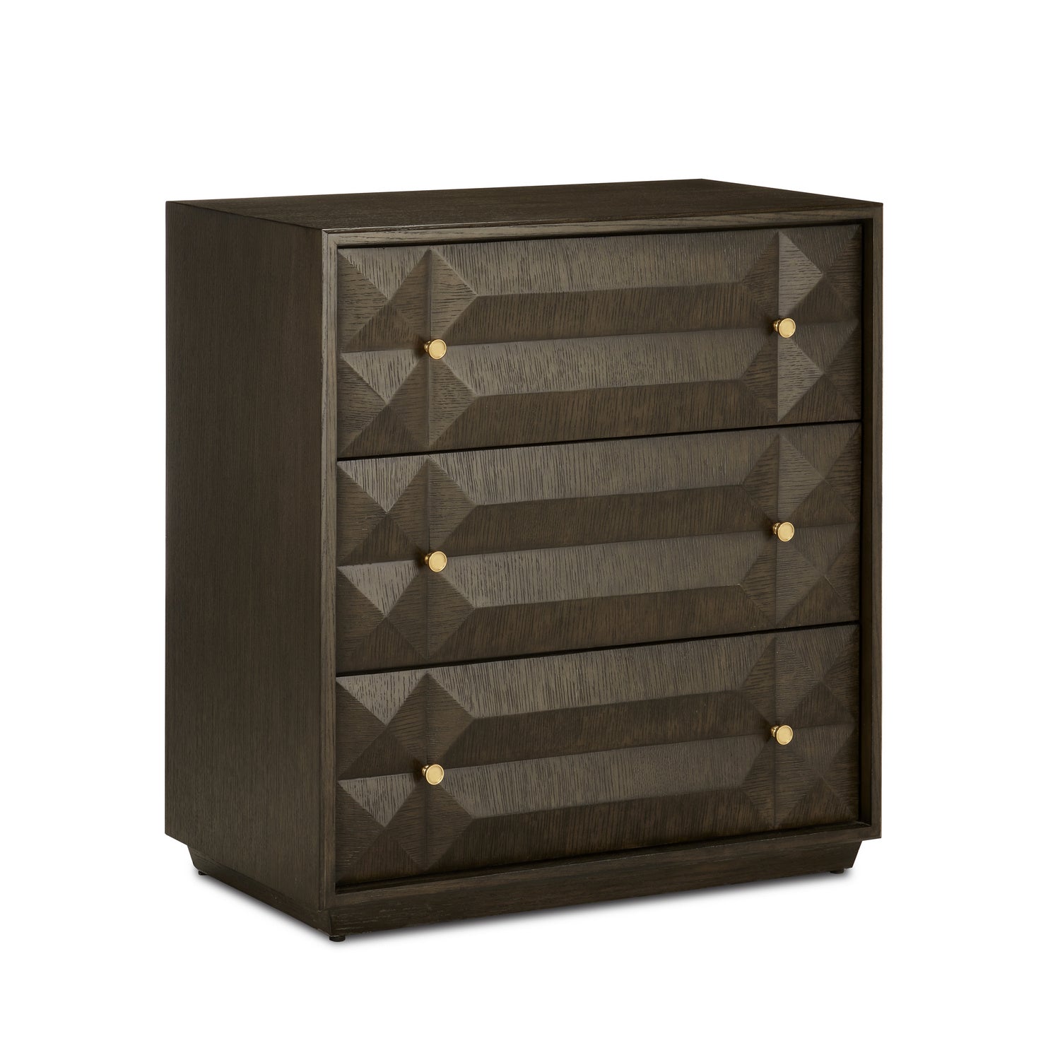 Currey and Company - 3000-0226 - Chest - Kendall - Dove Gray/Polished Brass