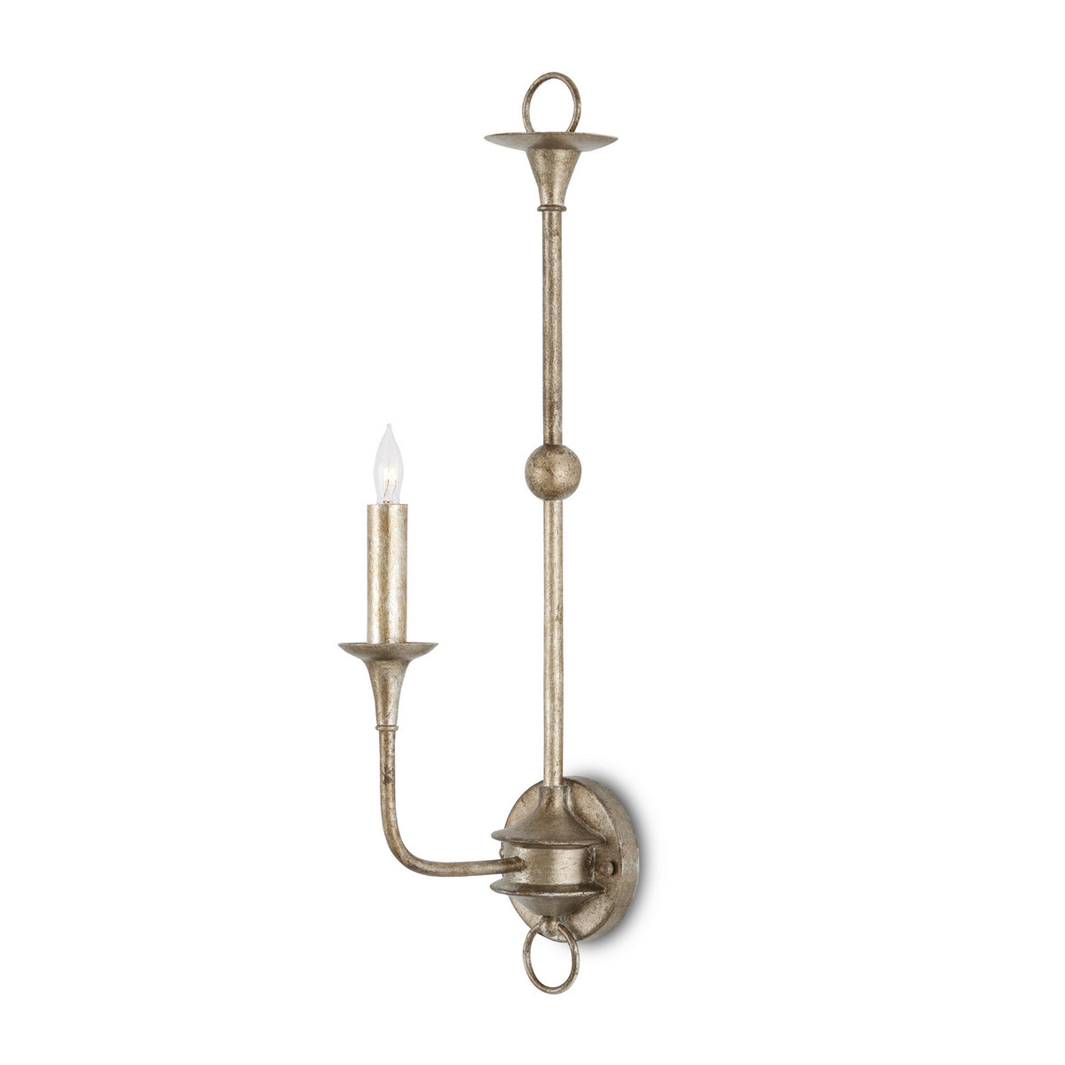 Currey and Company - 5000-0215 - One Light Wall Sconce - Nottaway - Pyrite Bronze/Smoke Wood
