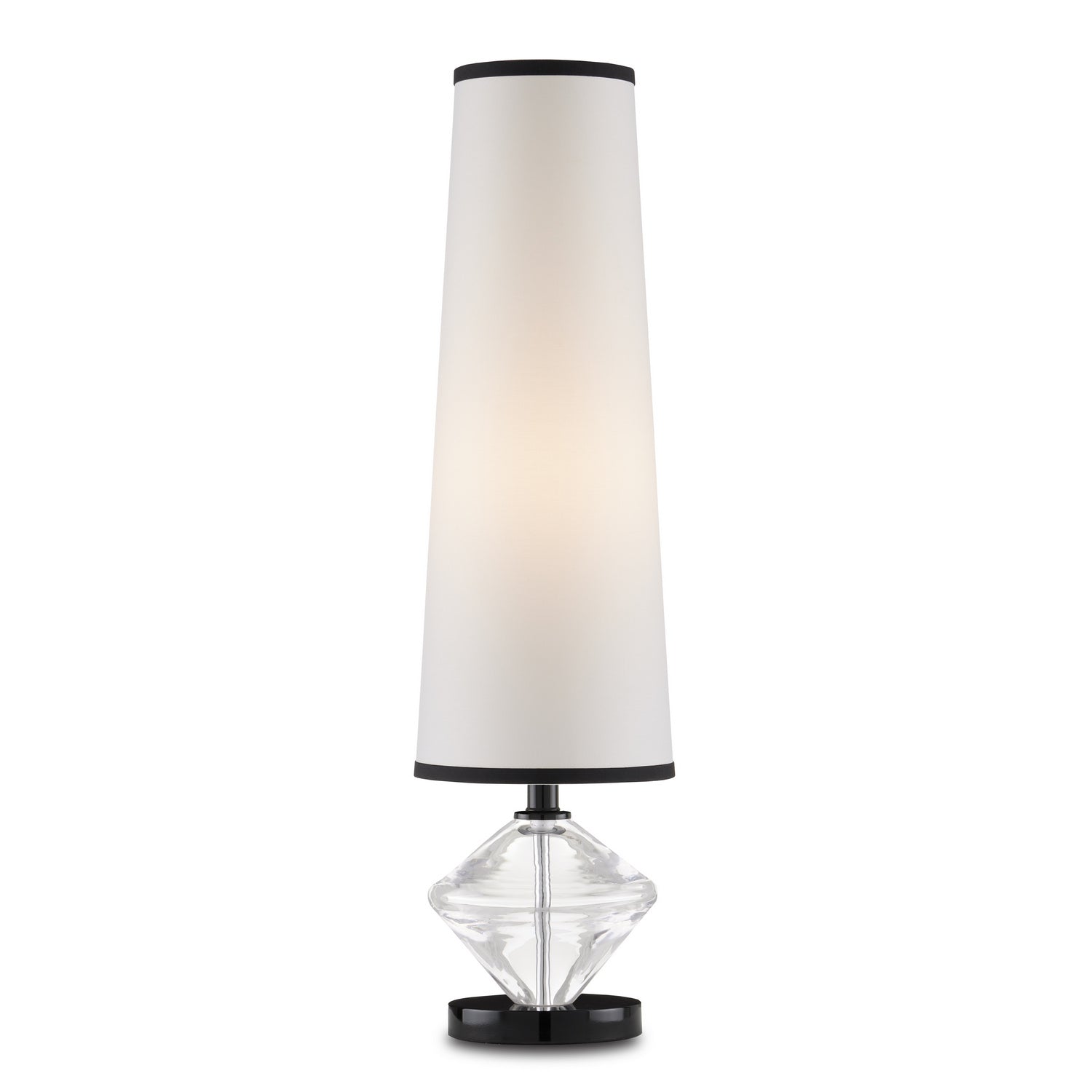 Currey and Company - 6000-0832 - One Light Table Lamp - Whirling Dervish - Clear/Black