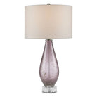 Currey and Company - 6000-0854 - One Light Table Lamp - Optimist Collection - Purple/Clear/Antique Nickel