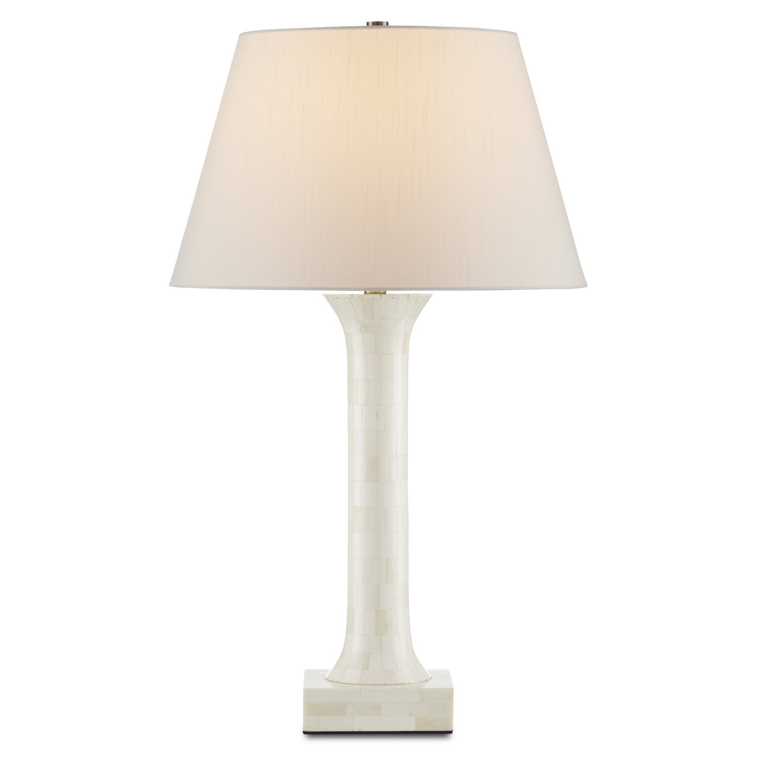 Currey and Company - 6000-0863 - One Light Table Lamp - Haddee - Natural Bone/Antique Brass