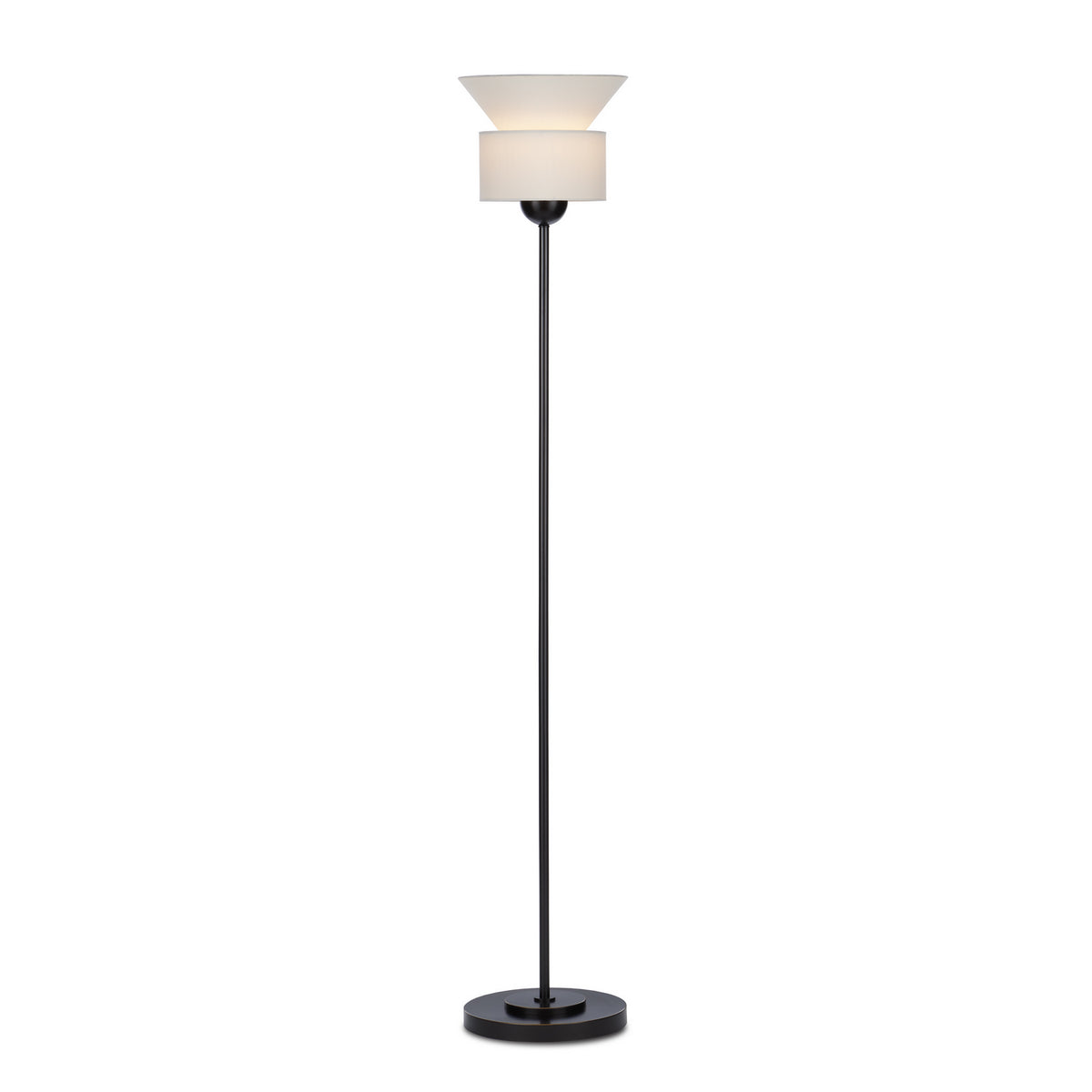 Currey and Company - 8000-0124 - One Light Floor Lamp - Bartram - Bronze