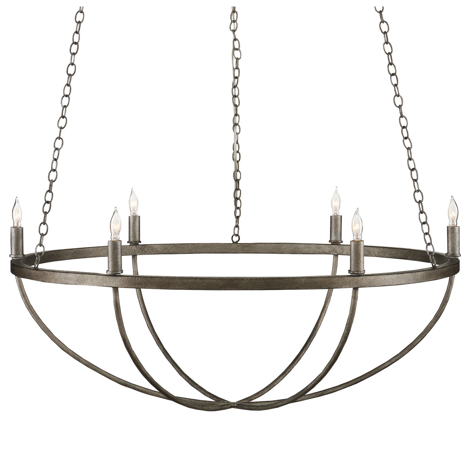 Currey and Company - 9000-0942 - Six Light Chandelier - Quillian - Light Mole