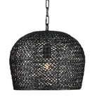 Currey and Company - 9000-0960 - Une lumière Suspension Collection Piero - Noir satiné