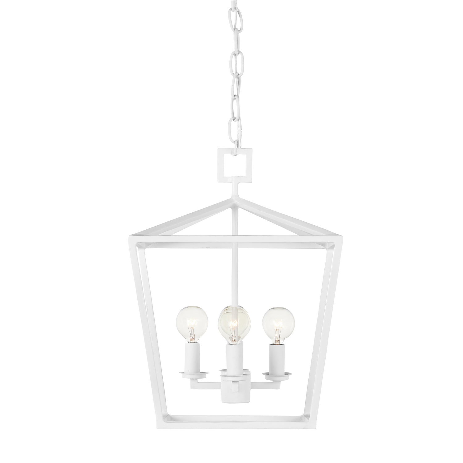 Currey and Company - 9000-0978 - Four Light Chandelier - Denison - Gesso White