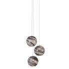 Currey and Company - 9000-1006 - Trois Lumières Suspension - Collection Palatino - Terre mouchetée