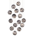 Currey and Company - 9000-1008 - 15 Lumière Suspension - Collection Palatino - Terre mouchetée