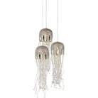 Currey and Company - 9000-1027 - Three Light Pendant - Medusa - Nickel