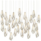 Currey and Company - 9000-1038 - 30 Light Pendant - Glace - White/Antique Brass