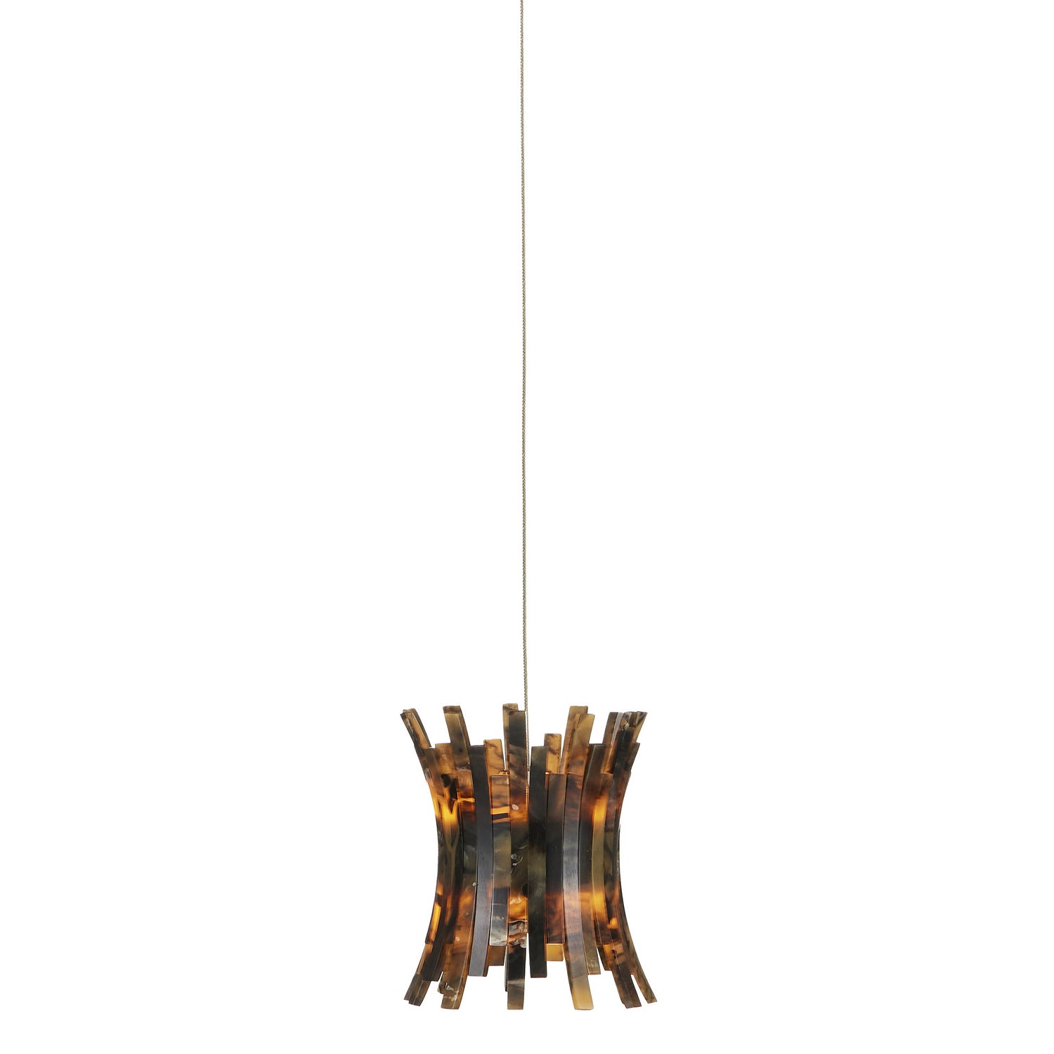 Currey and Company - 9000-1040 - One Light Pendant - Alsop Collection - Brown/Black/Natural