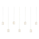Currey and Company - 9000-1060 - Seven Light Pendant - Dove Collection - White