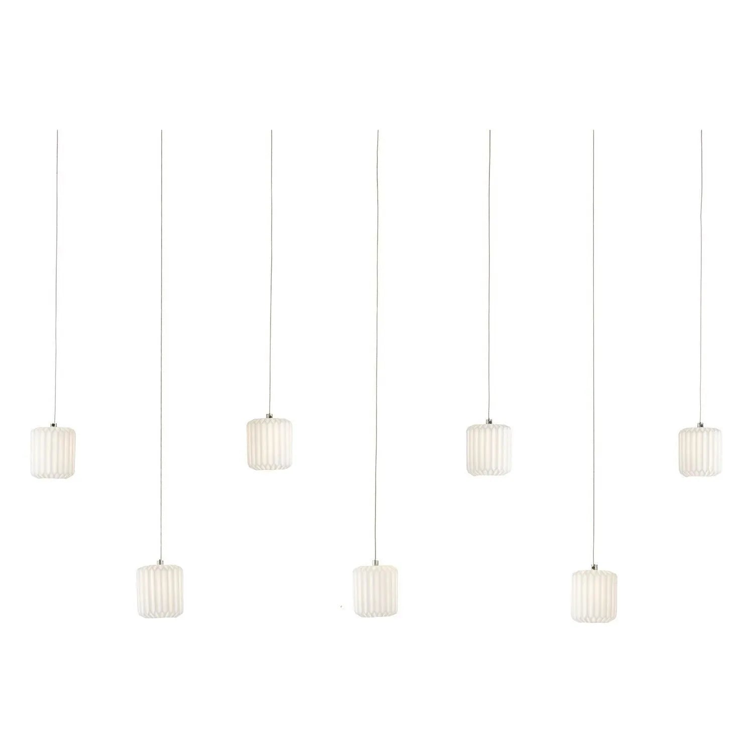 Currey and Company - 9000-1060 - Seven Light Pendant - Dove Collection - White