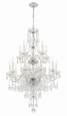 Crystorama - 1155-CH-CL-MWP - 15 Light Chandelier - Traditional Crystal - Polished Chrome