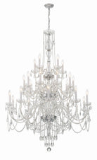 Crystorama - 1156-CH-CL-MWP - 25 Lumière Suspendu - Cristal traditionnel - Chrome poli